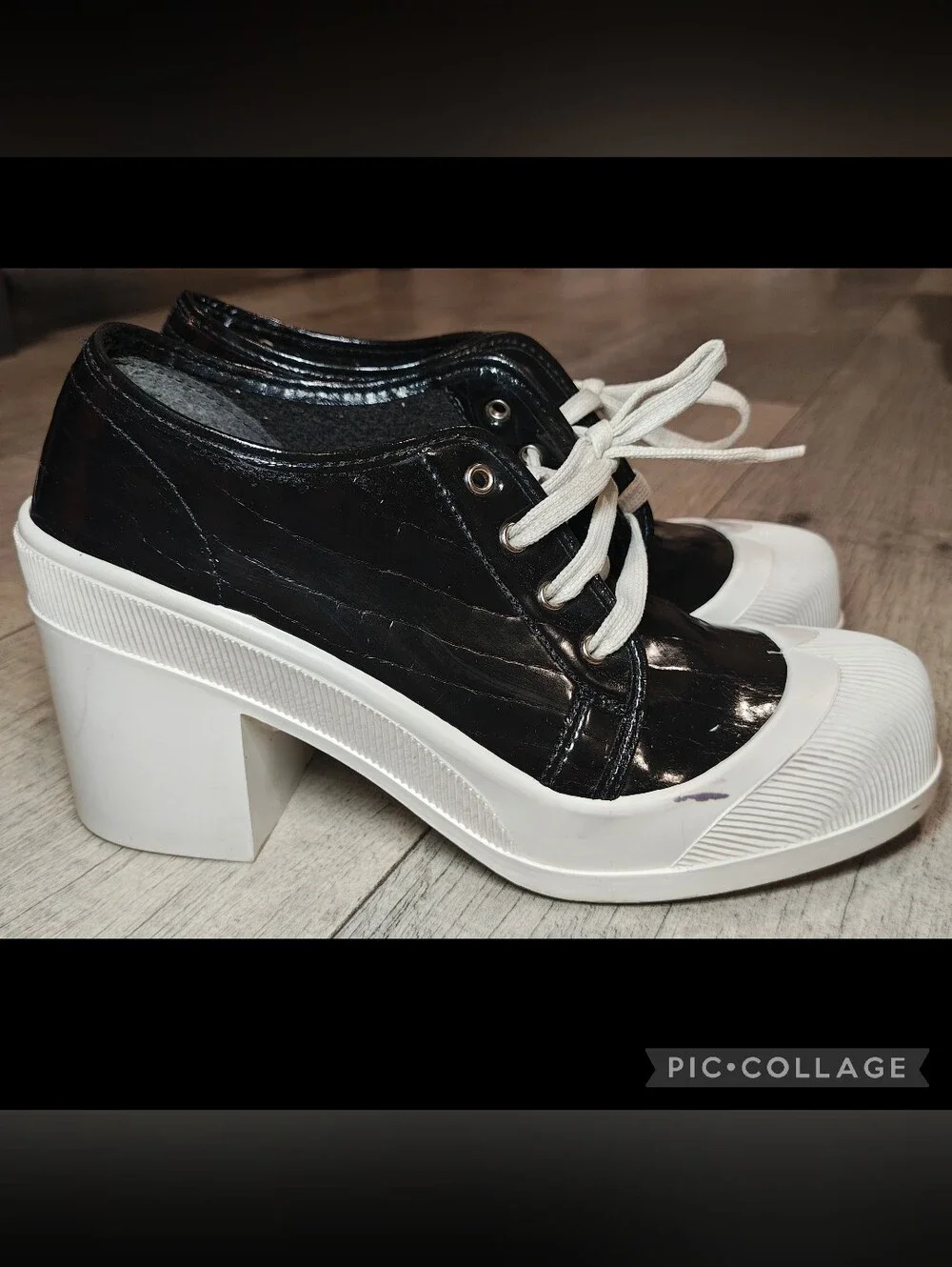 🖤🤍Rare Vintage 1990s GUESS Chunky Platform Sneaker Oxfords🤍🖤